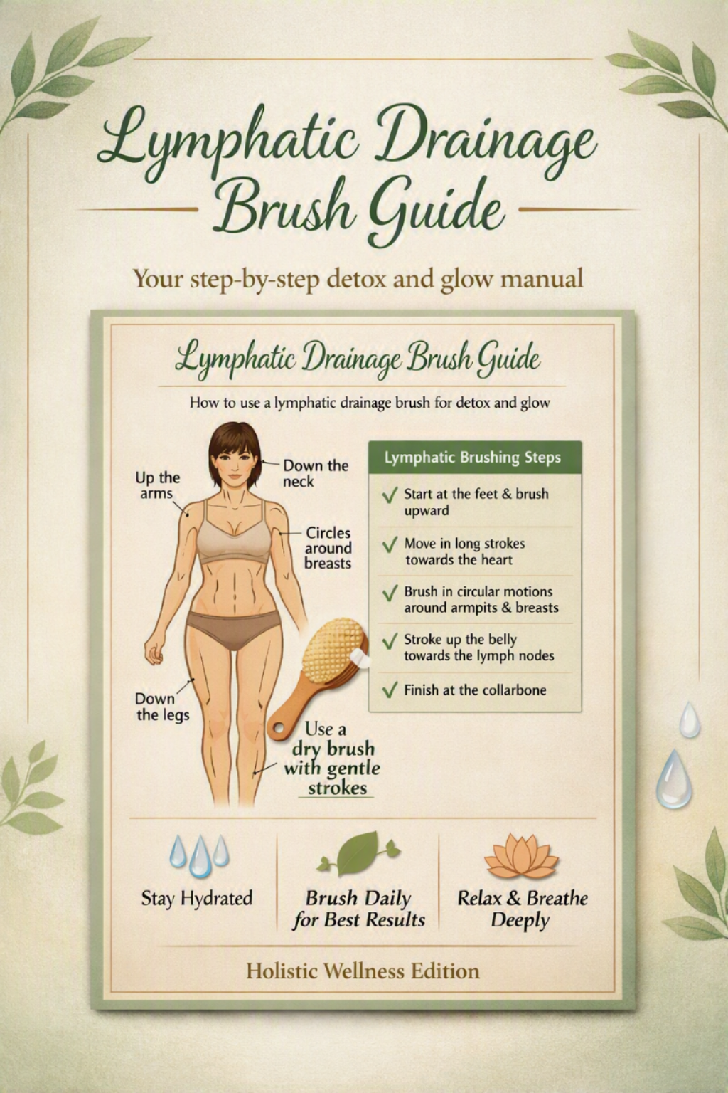 lymphatic drainage brush guide